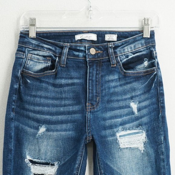 Kancan Signature Curvy Mid Rise Ankle Skinny jeans - Picture 2 of 10